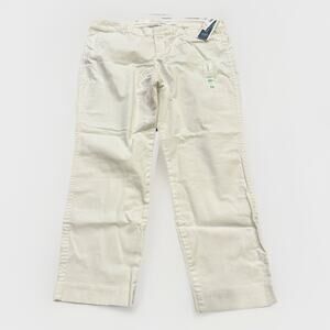 Old Navy Womens White Pixie Chino Ankle Length Regular Pants Size 16 NWT NEW